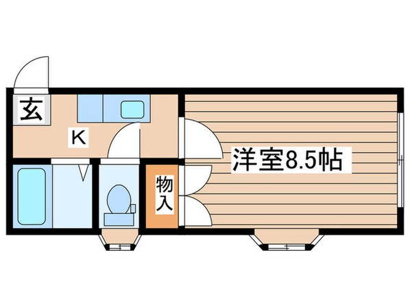 ホワイトキャッスル幸町の物件間取画像